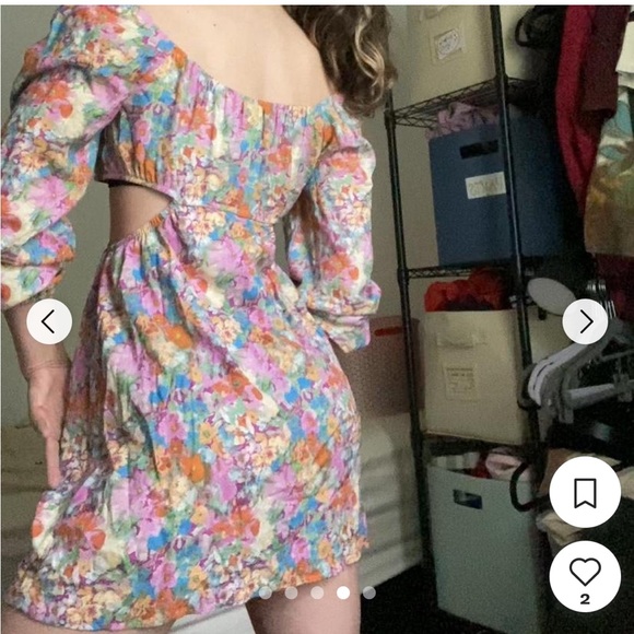 Wild Fable Dress Open Cut Out Waist - Picture 4 of 5